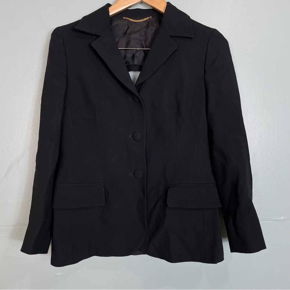 Moschino Cruise Me Baby Black‎ Blazer Open Back Size 12